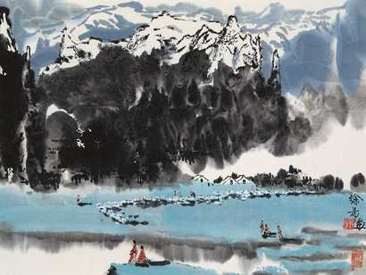 徐希 山水 镜心